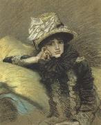 Pastel Portraits such as Berthe and his La Femme a Paris series represent Tissot's final works before his religious conversion (nn01) James Tissot